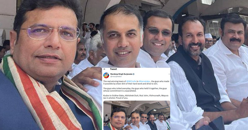 കന്നടമണ്ണിലെ മലയാളി താരങ്ങള്‍; അഭിനന്ദിച്ച് സുര്‍ജേവാല