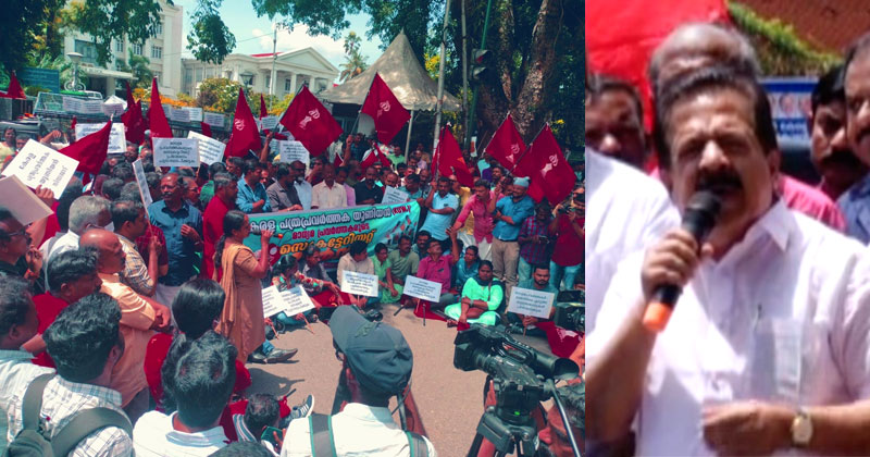 "കേരളത്തില്‍ അപ്രഖ്യാപിത സെന്‍സര്‍ഷിപ്പ്"; കെയുഡബ്ല്യുജെ  സെക്രട്ടറിയേറ്റ് മാര്‍ച്ച് ഉദ്ഘാടനം ചെയ്ത് രമേശ് ചെന്നിത്തല