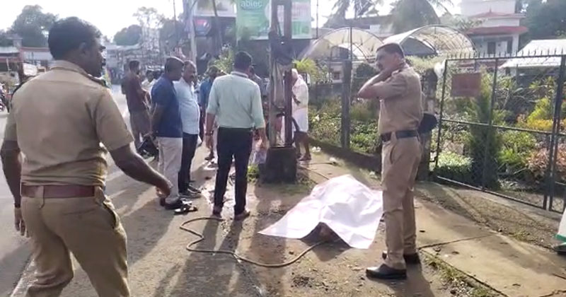 പച്ചക്കറി ലോറിയില്‍ നിന്നു വീണ കയർ കുരുങ്ങി; കോട്ടയത്ത് കാല്‍നട യാത്രക്കാരന് ദാരുണാന്ത്യം