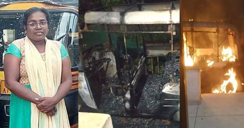 ഓട്ടൊറിക്ഷ കത്തിച്ച പ്രതികളെ പിടികൂടിയില്ല; പിന്നിൽ സി പി എം പ്രവർത്തകരെന്ന് ആരോപണം;  കണ്ണൂരിലെ ചിത്രലേഖ വീണ്ടും ഉപവാസ സമരത്തിൽ