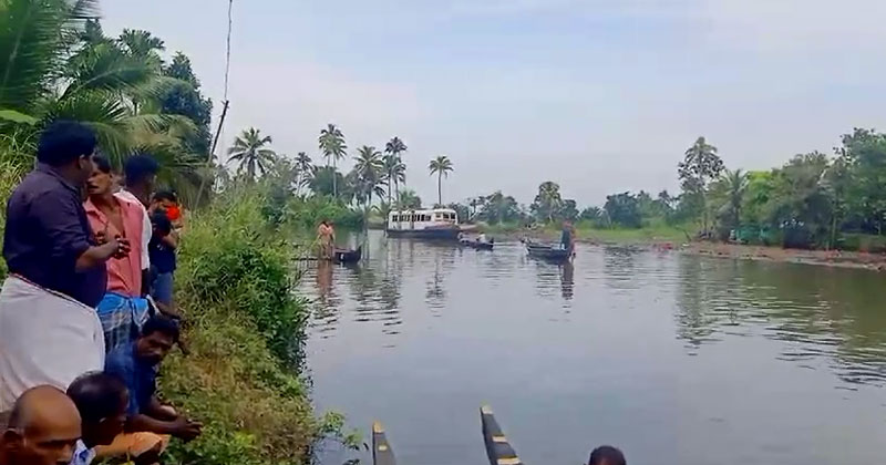 വള്ളത്തില്‍ ബോട്ടിടിച്ചു; സ്കൂള്‍ വിദ്യാർത്ഥിനിയെ വെള്ളത്തില്‍ വീണു കാണാതായി, തിരച്ചില്‍