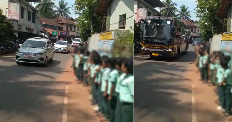 നവകേരള സദസ്: മുഖ്യമന്ത്രിക്ക് മുദ്രാവാക്യം വിളിക്കാന്‍ വിദ്യാർത്ഥികളെ പൊരിവെയിലത്ത് നിർത്തി; ബാലാവകാശ കമ്മീഷന് പരാതി