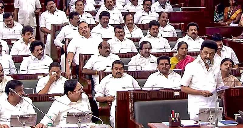 ഗവര്‍ണര്‍ തിരിച്ചയച്ച ബില്ലുകള്‍ വീണ്ടും പാസാക്കി തമിഴ്‌നാട് നിയമസഭ; ജനങ്ങളെ ഗവര്‍ണര്‍ അപമാനിക്കുന്നുവെന്ന് എംകെ സ്റ്റാലിന്‍