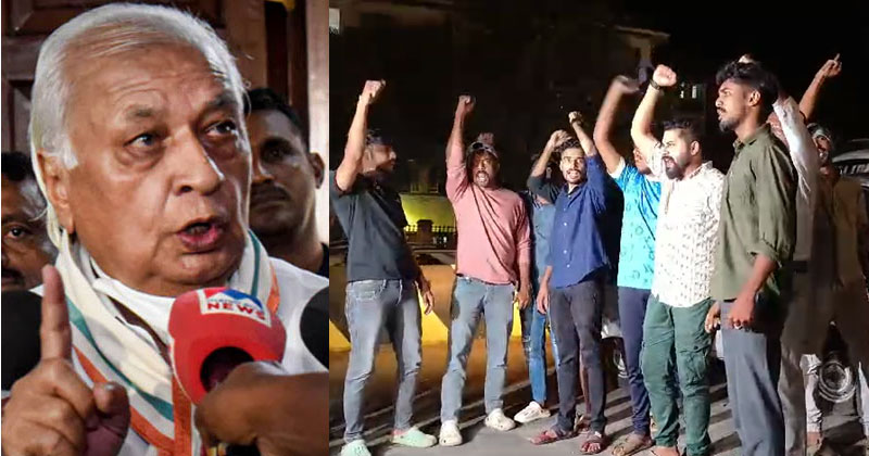 തലസ്ഥാനത്തെത്തിയ ഗവർണർക്കെതിരെ എസ്എഫ്ഐ പ്രതിഷേധം; സർക്കാരിന് രൂക്ഷ വിമർശനം