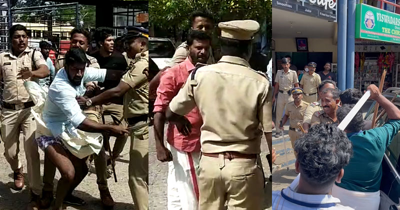 കൊല്ലത്ത് മുഖ്യമന്ത്രിക്കെതിരെ പ്രതിഷേധം; അക്രമം അഴിച്ചുവിട്ട് ഡിവൈഎഫ്ഐ, പ്രതിരോധിച്ച് യൂത്ത് കോണ്‍ഗ്രസ്