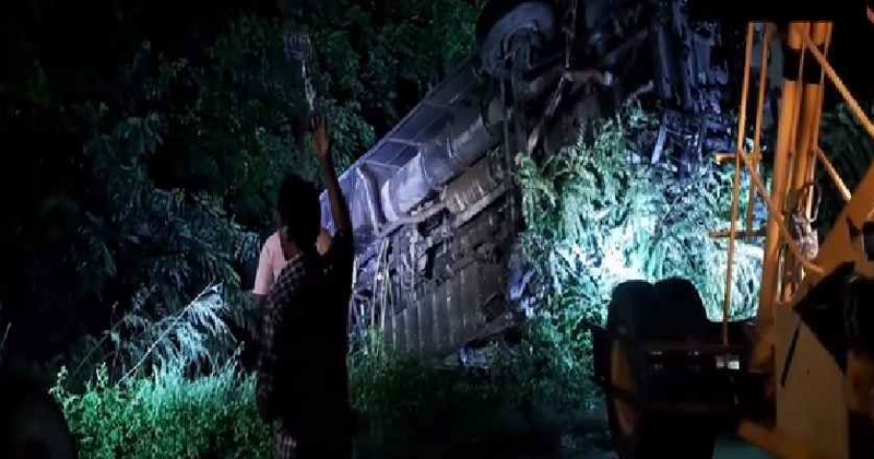 തമിഴ്‌നാട്ടില്‍ ബസ് മറിഞ്ഞ് അപകടം; 20 പേര്‍ക്ക് പരിക്ക്, ഒരാള്‍ മരിച്ചു