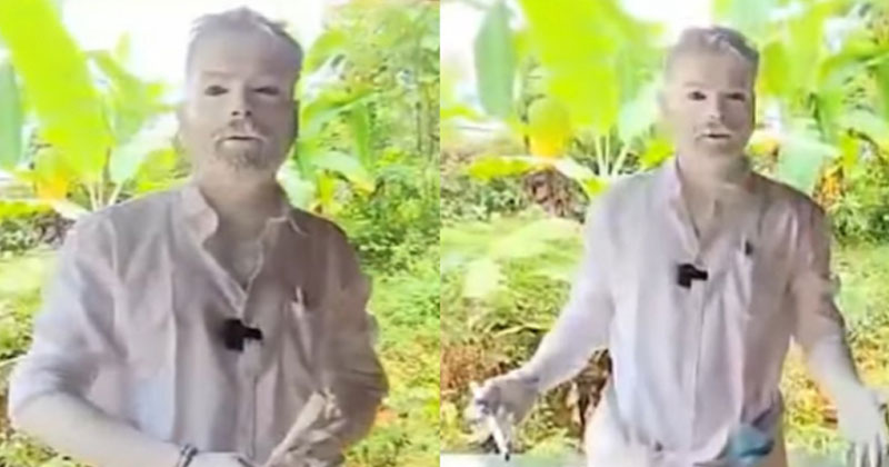 എനിക്ക് കറുപ്പ് നിറമാണ്, മുഖ്യമന്ത്രി കടന്നുപോയാല്‍ അറസ്റ്റ് ചെയ്യും; ശരീരം മുഴുവൻ വെള്ള പെയിന്‍റടിച്ച് പ്രതിഷേധം