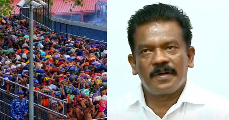 ‘മാല ഊരി തിരികെ പോയത് കപട ഭക്തർ’; വിവാദ പ്രസ്താവനയുമായി മന്ത്രി കെ. രാധാകൃഷ്ണന്‍