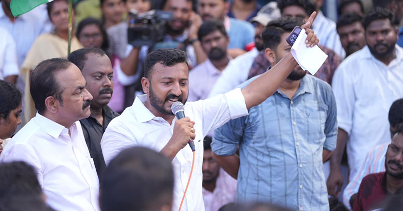 രാഹുലിന്‍റെ അറസ്റ്റില്‍ സംസ്ഥാന വ്യാപക പ്രതിഷേധവുമായി യൂത്ത് കോണ്‍ഗ്രസ്
