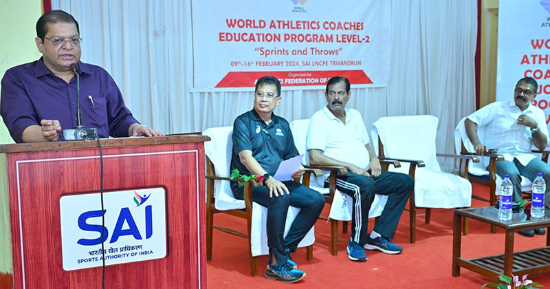 വേള്‍ഡ് അത്‌ലറ്റിക്‌സ് കോച്ചസ് എഡ്യൂക്കേഷന്‍ പ്രോഗ്രാം; കെ പത്മകുമാര്‍ മുഖ്യാതിഥിയായി