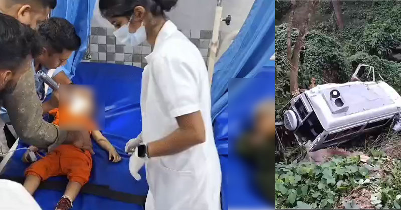 ഇടുക്കിയില്‍ ട്രാവലർ മറിഞ്ഞ് പിഞ്ചുകുഞ്ഞടക്കം മൂന്നു മരണം; നിരവധി പേർക്ക് പരിക്ക്