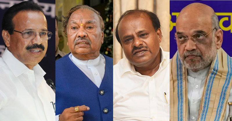 കർണാടകത്തില്‍ ബിജെപിക്ക് തലവേദന; ഇടഞ്ഞ് ഗൗഡ, റിബലായി ഈശ്വരപ്പ, മൂന്ന് സീറ്റുകളെന്ന ആവശ്യത്തിലുറച്ച് കുമാരസ്വാമി