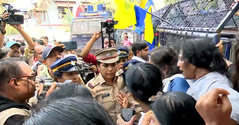സിദ്ധാർത്ഥന്‍റെ കൊലപാതകം; സിബിഐ അന്വേഷണം ആവശ്യപ്പെട്ട് പ്രവർത്തകർ, സമരക്കളമായി സെക്രട്ടേറിയറ്റ് പരിസരം