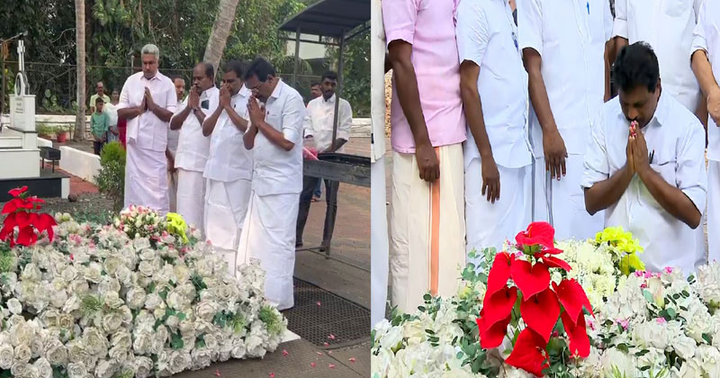 ഉമ്മൻ ചാണ്ടിയുടെ കല്ലറയിലെത്തി പ്രാർത്ഥിച്ചു; തിരഞ്ഞെടുപ്പ് പ്രചാരണത്തിന് തുടക്കമിട്ട് കൊടിക്കുന്നിൽ സുരേഷും ആന്‍റോ ആന്‍റണിയും