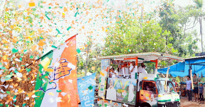 പ്രചാരണം കൊഴുപ്പിച്ച് കെ. സുധാകരന്‍; മഴയിലും കെടാതെ ആവേശം, സ്ഥാനാർത്ഥിയെ നെഞ്ചേറ്റി മണ്ഡലം