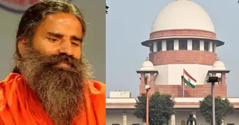 ബാബാ രാംദേവിന് തിരിച്ചടി; കള്ള സത്യവാങ്മൂലം, മാപ്പപേക്ഷ തള്ളി  സുപ്രീംകോടതി
