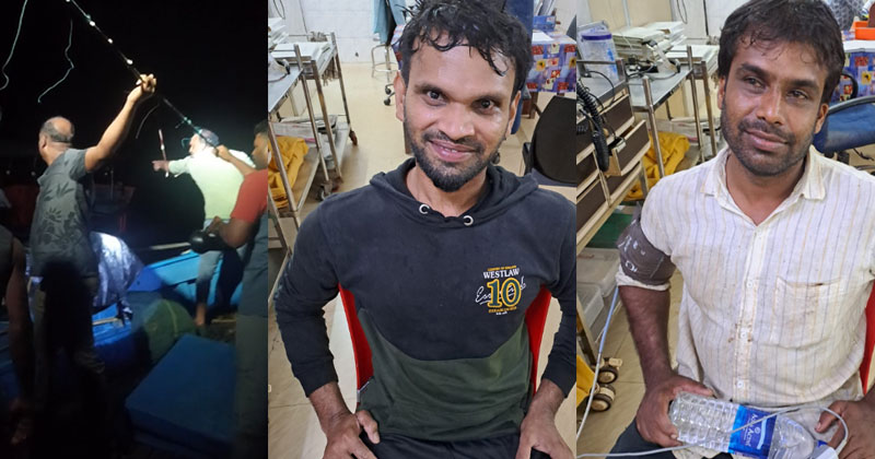 തലശ്ശേരിയിൽ കടലിൽ കുടുങ്ങിയ ബോട്ട് കരക്കെത്തിച്ചു; ബോട്ടിലുള്ളവരെ ഹെലികോപ്റ്റർ വഴി രക്ഷപ്പെടുത്തി