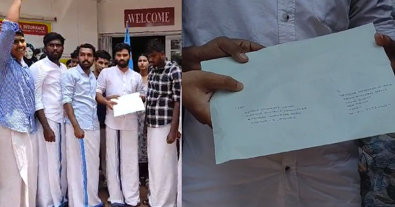 മോദിയുടെ ഗാന്ധി പരാമർശം; ഗാന്ധിജിയുടെ ആത്മകഥ പോസ്റ്റലായി അയച്ച് കെ.എസ്.യു പ്രതിഷേധം