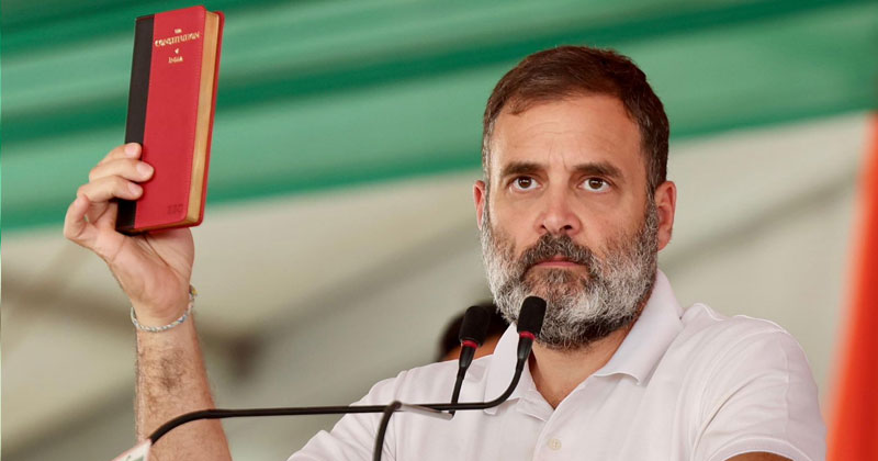 'ഭരണഘടന ജനങ്ങളുടെ ശബ്ദം, അത് ഇല്ലാതാക്കാനാണ് ബിജെപി ശ്രമം': രാഹുല്‍ ഗാന്ധി