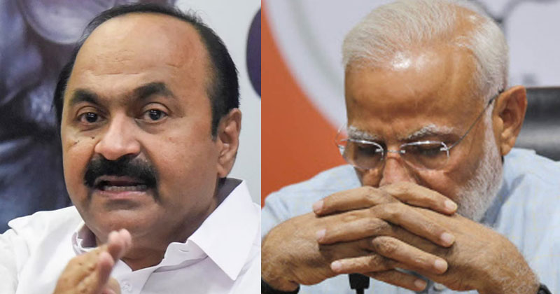 'ഗാന്ധിയും നെഹ്റുവും കാണിച്ച് തന്ന വഴികള്‍ മോദിക്കും സംഘപരിവാറിനും സ്വപ്നത്തിൽ പോലും കാണാനാകില്ല': മോദിയെ വിമർശിച്ച് വി.ഡി. സതീശന്‍