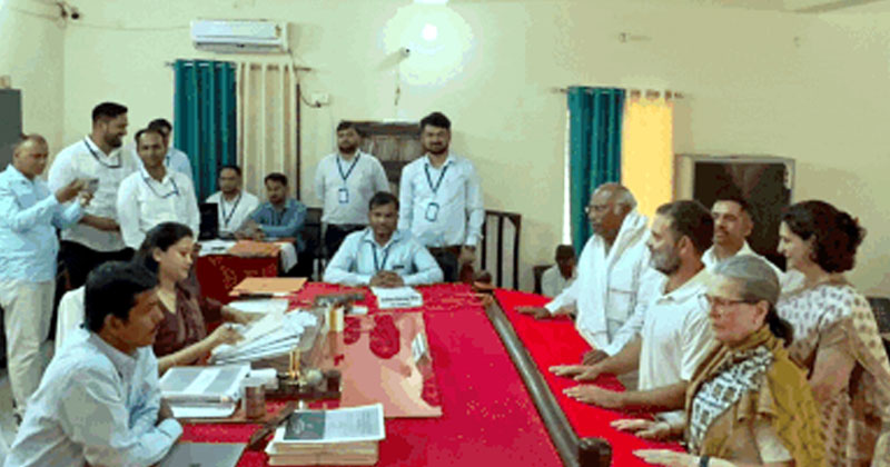 രാഹുല്‍ ഗാന്ധി റായ്ബറേലിയില്‍ നാമനിര്‍ദേശ പത്രിക സമര്‍പ്പിച്ചു