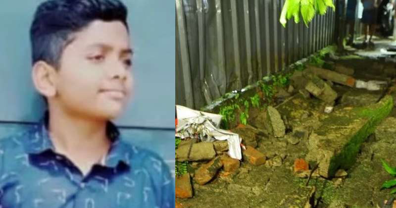 ആലപ്പുഴയിൽ മതിലിടിഞ്ഞ് വീണ് സ്കൂള്‍ വിദ്യാർത്ഥിക്ക് ദാരുണാന്ത്യം