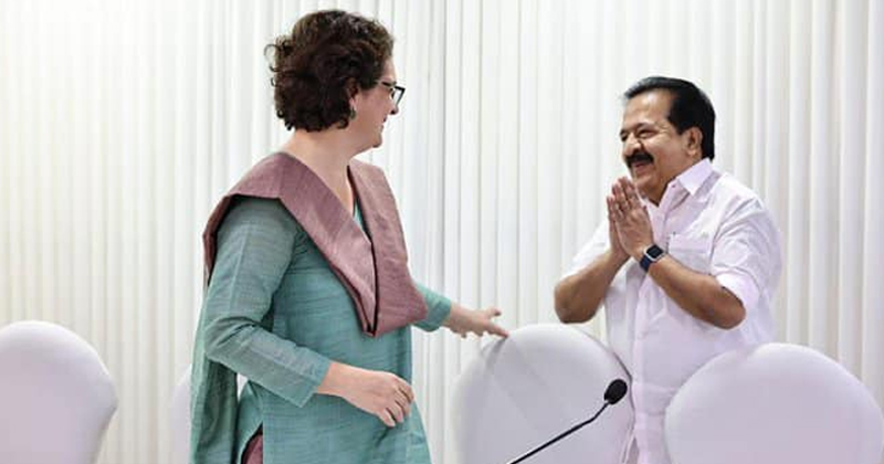 'പ്രിയങ്കാജിക്ക് വയനാട്ടിലേക്ക് സ്വാഗതം'; ഏറെ സന്തോഷം നൽകുന്ന തീരുമാനമെന്ന് രമേശ് ചെന്നിത്തല