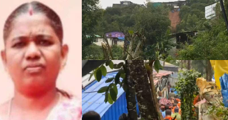 മൂന്നാറിൽ വീടിന് മുകളിലേക്ക് മണ്ണിടിഞ്ഞു വീണ് ഒരാൾ മരിച്ചു