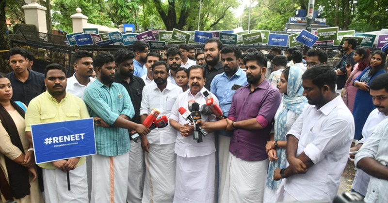 മോദി സർക്കാർ പരിക്ഷകളുടെ പവിത്രത നഷ്ടപ്പെടുത്തി; ആസൂത്രിത ഗൂഢാലോചനയെന്ന് രമേശ് ചെന്നിത്തല; കെഎസ്‌യു മാർച്ചില്‍ സംഘർഷം