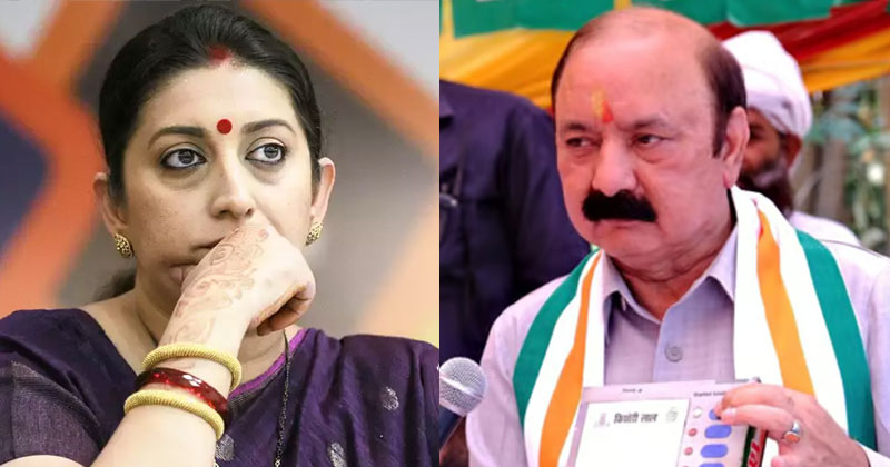 അമേഠി മണ്ഡലം തിരിച്ചുപിടിച്ച് കോണ്‍ഗ്രസ്; സ്മൃതി ഇറാനിയെ 1.6 ലക്ഷം വോട്ടുകള്‍ക്ക് തകർത്ത് കിഷോരി ലാല്‍ ശർമ്മ