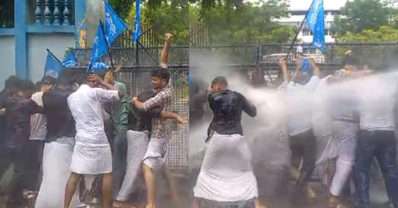 പ്ലസ് വൺ സീറ്റ്‌ പ്രതിസന്ധി: കെഎസ്‌യു കാസറഗോഡ് കളക്ടറേറ്റിലേക്ക് നടത്തിയ മാർച്ചിൽ സംഘർഷം