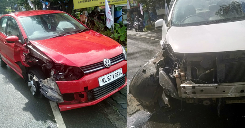 കോട്ടയത്ത് കാറുകള്‍ കൂട്ടിയിടിച്ച് അപകടം; സ്ത്രീക്ക് പരുക്ക്