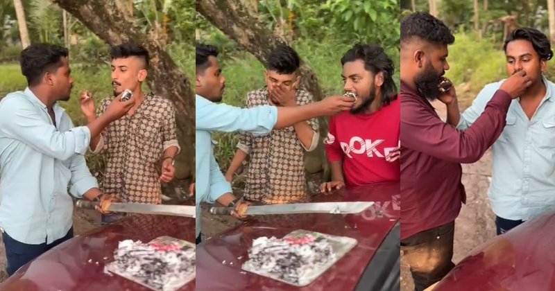 വടിവാൾ കൊണ്ട് ബർത്ത്ഡേ ആഘോഷം; നാലംഗ സംഘത്തിനെതിരെ കേസെടുത്ത് പോലീസ്