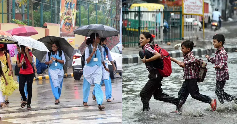 അതിതീവ്ര മഴ: സംസ്ഥാനത്ത് പത്ത് ജില്ലകളിൽ വിദ്യാഭ്യാസ സ്ഥാപനങ്ങൾക്ക് നാളെ അവധി