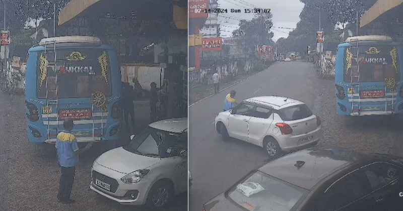 പെട്രോളടിച്ചതിന് പണം ചോദിച്ചു; ബോണറ്റിലിരുത്തി സ്‌റ്റേഷനിൽ കൊണ്ടിറക്കി പോലീസുകാരൻ