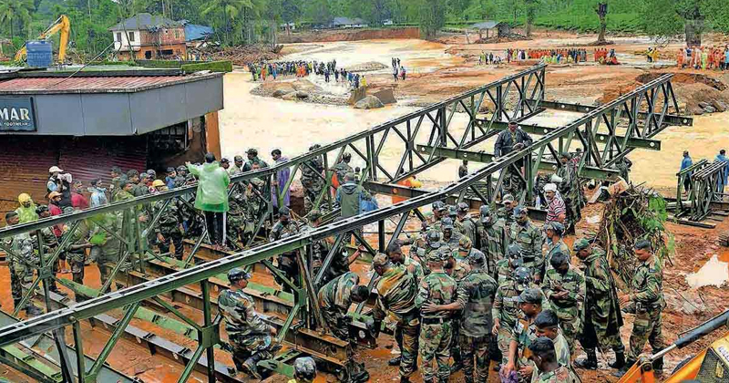 സല്യൂട്ട് ഇന്ത്യന്‍ ആര്‍മി; രാപകൽ കഠിനാധ്വാനം, ദുരന്തഭൂമിയിൽ ബെയ്‌ലി പാലം തുറന്നു, വാഹനങ്ങൾ കടത്തിവിട്ടുതുടങ്ങി