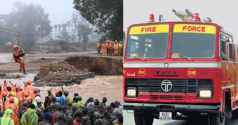 വയനാട് ദുരന്തം: ദൗത്യത്തിനായി 53 അംഗ ഫയര്‍ഫോഴ്‌സ് സംഘം പുറപ്പെട്ടു