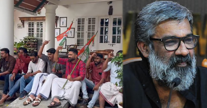 രഞ്ജിത്ത് താമസിക്കുന്ന വയനാട്ടിലെ റിസോർട്ടിൽ പ്രതിഷേധവുമായി യൂത്ത് കോൺഗ്രസ് പ്രവർത്തകർ