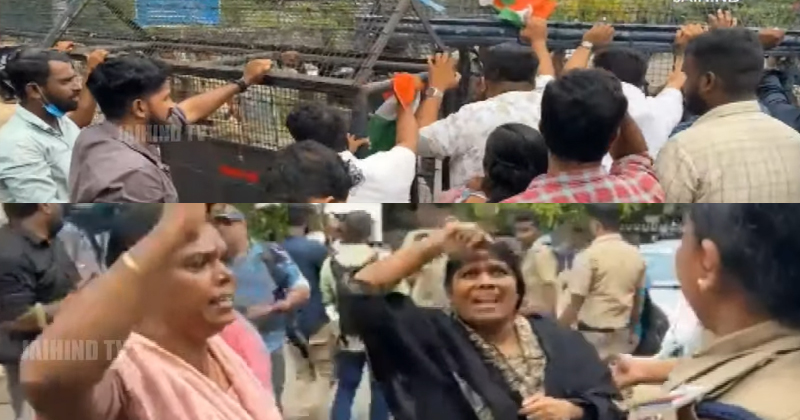 'മുകേഷ് രാജിവെയ്ക്കണം'; സംസ്ഥാനത്ത് പ്രതിഷേധവുമായി  യൂത്ത്, മഹിളാ കോണ്‍ഗ്രസ് മാര്‍ച്ച്