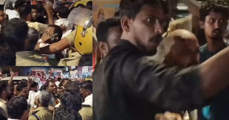 പട്ടാമ്പി പാലത്തിൽ കൈവരി സ്ഥാപിക്കാത്തതിൽ പ്രതിഷേധം; യൂത്ത് കോൺഗ്രസ് പ്രവർത്തകരും പോലീസും തമ്മില്‍ സംഘര്‍ഷം
