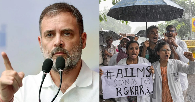 കൊൽക്കത്തയില്‍ വനിതാ ഡോക്ടറുടെ കൊലപാതകം: ഇരയ്ക്ക് നീതി നൽകുന്നതിന് പകരം പ്രതിയെ രക്ഷിക്കാൻ ശ്രമം, രാഹുൽ ​ഗാന്ധി