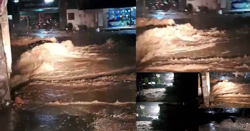 കോഴിക്കോട്ട് വിലങ്ങാട് കനത്ത മഴ; 30 ഓളം പേരെ മാറ്റി പാര്‍പ്പിച്ചു, ടൗൺ പാലം വെള്ളത്തിനടിയില്‍