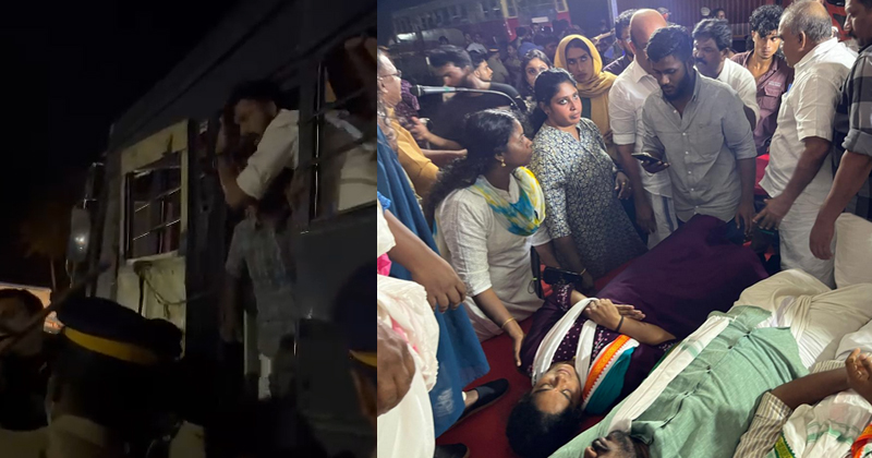 കായംകുളത്ത് യൂത്ത് കോൺഗ്രസ് മാർച്ചിൽ സംഘർഷം; പോലീസ് ലാത്തിവീശി