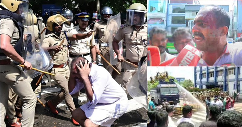 അബിൻ വർക്കിയുടെ തല തല്ലിപ്പൊളിച്ച കന്‍റോണ്‍മെന്‍റ് എസ്‌ഐ ജിജുവിന് ഡിവൈഎഫ്‌ഐ ബന്ധം