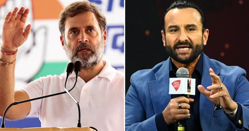രാഹുല്‍ ഗാന്ധി വിമര്‍ശനങ്ങളെ ഭയക്കാത്ത നേതാവ്; ഇന്ത്യയെ നയിക്കാന്‍ രാഹുലാണ് യോഗ്യനെന്ന് പറയാതെ പറഞ്ഞ് സെയ്ഫ് അലി ഖാന്‍