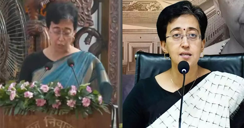 ഡൽഹി മുഖ്യമന്ത്രിയായി സത്യപ്രതിജ്ഞ ചെയ്ത് അതിഷി മര്‍ലേന