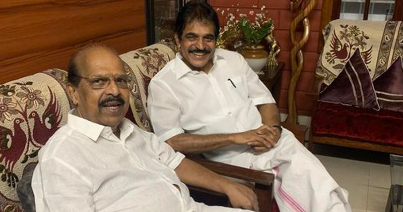 സിപിഎം നേതാവ് ജി. സുധാകരനെ സന്ദർശിച്ച്  കെ.സി. വേണുഗോപാൽ എംപി