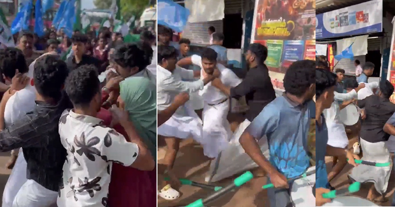 കെഎസ്‌യു വിജയത്തില്‍ വിറളി പൂണ്ട് എസ്എഫ്ഐ; KSU-MSF നേതാക്കള്‍ക്ക് മര്‍ദനം