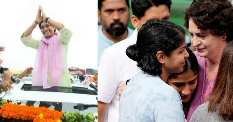 'രാജ്യംവിടേണ്ടിവരുമെന്ന് കരുതി, കരുത്തുതന്നത് പ്രിയങ്ക; തിരഞ്ഞെടുപ്പ് പ്രചാരണത്തിന് തുടക്കമിട്ട് വിനേഷ് ഫോഗട്ട്
