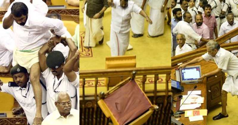നിയമസഭാ കയ്യാങ്കളി കേസ്; എല്‍ഡിഎഫിന്റെ കള്ളത്തരങ്ങള്‍ക്ക് തിരിച്ചടി; കോണ്‍ഗ്രസ് മുന്‍ എം.എല്‍.എമാര്‍ക്കെതിരായ കേസ് ഹൈക്കോടതി റദ്ദാക്കി